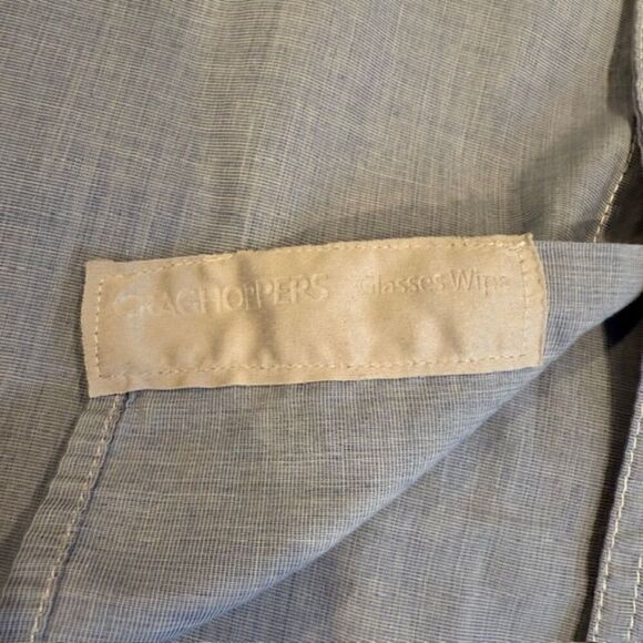 Craghoppers Blue Chambray Linen Look Cotton Button Front Shirt Roll Cuff Size XL - Picture 11 of 14